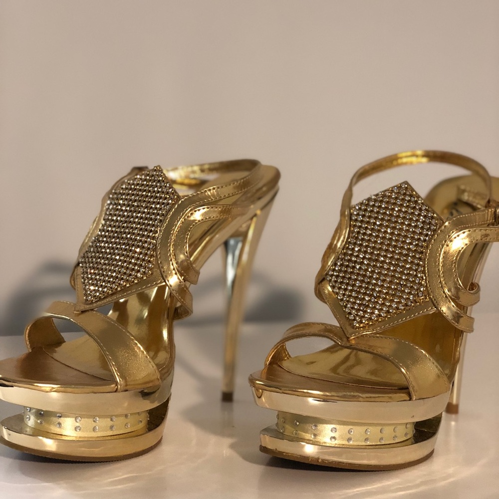 Gold heels